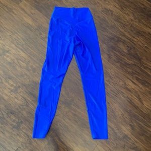 Balance Athletica Liquid Metal leggings in Cobalt